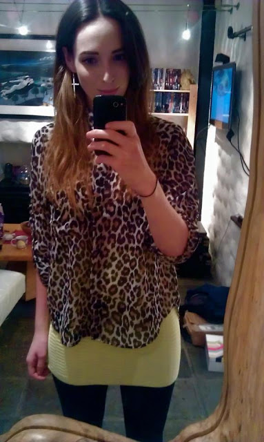 Neon Mini and Leopard Shirt.