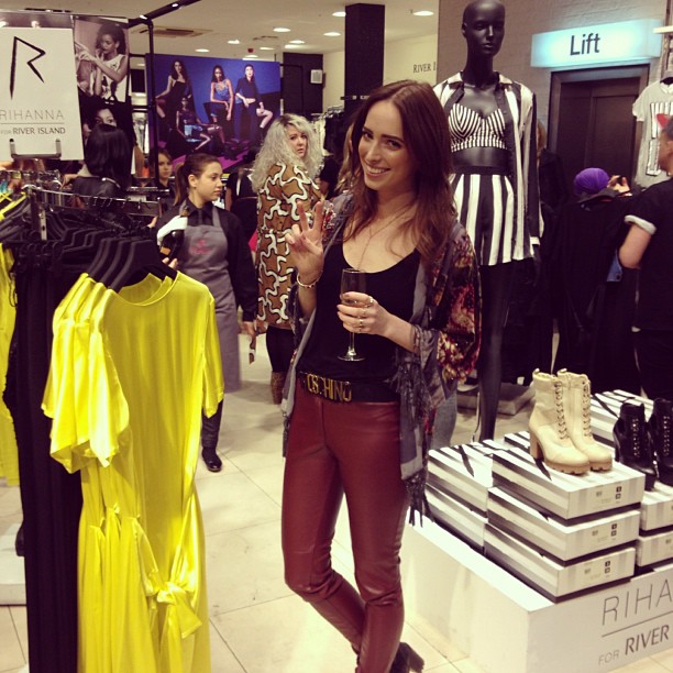 Reporting at the Rihanna X River Island Collection Launch